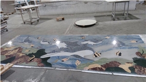 Azul Macaubas Quartzite Tiles & Slabs, Blue Quartzite Tiles & Slabs Brazil