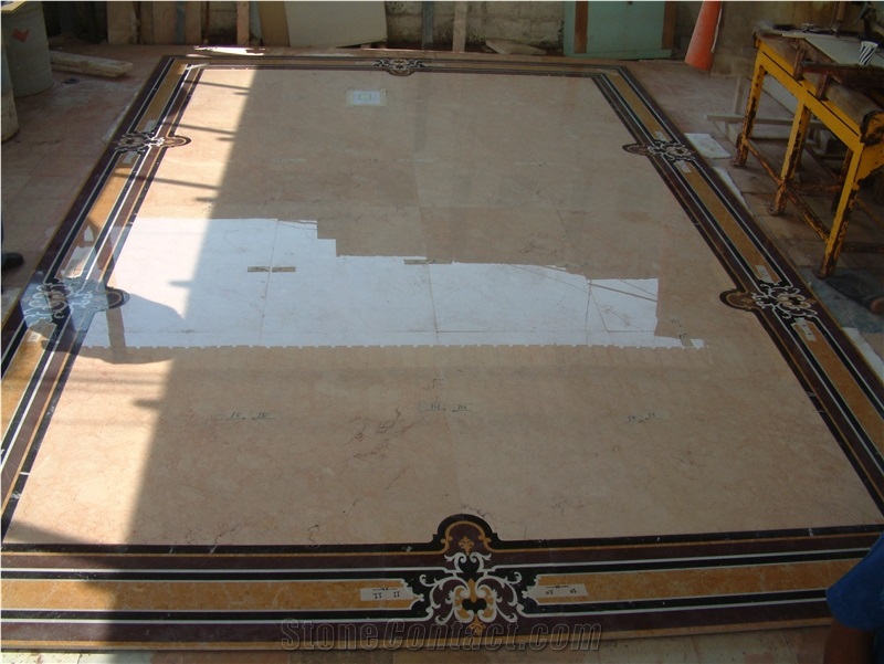 Rosa Portugal Salmone Marble Flooring Pattern