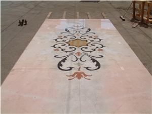 Rosa Portugal Salmone Marble Flooring Pattern