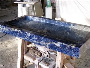 Blue Sodalite Shower Base