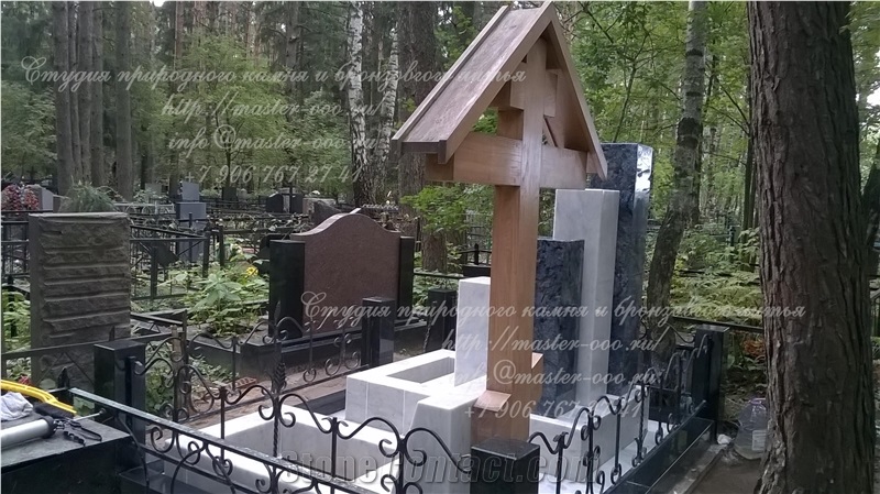 Russian White Marble Koelga Monument
