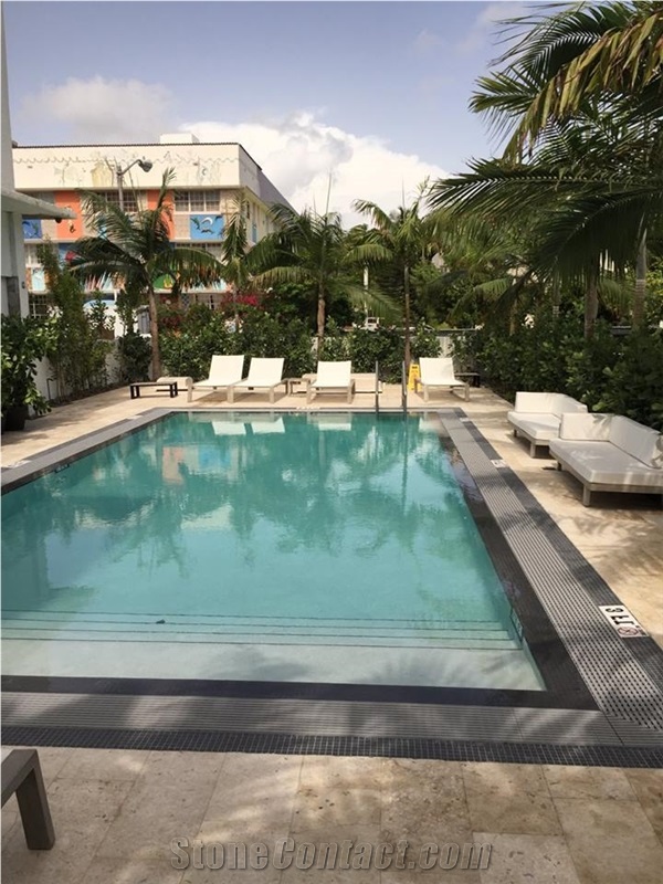 Hotel-Pool Deck Installation