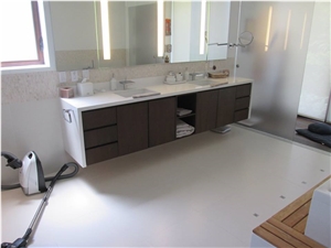 Quartz Stone Bathroom Installation