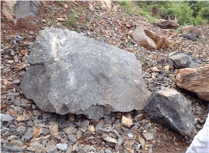Boulder Stone, Black Granite Boulder Stone
