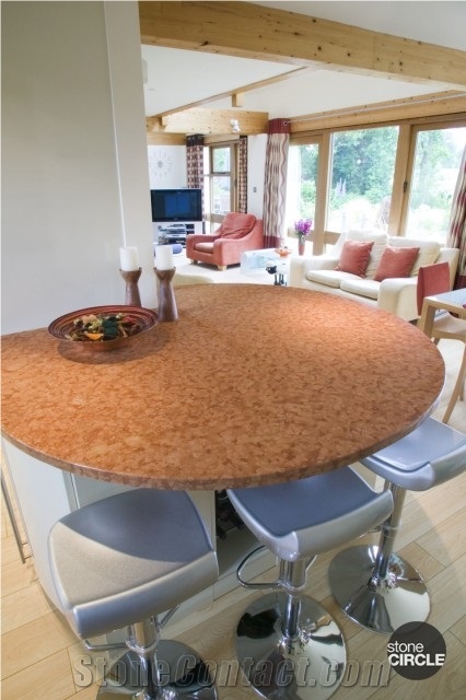 Rosso Verona Marble Breakfast Bar Top