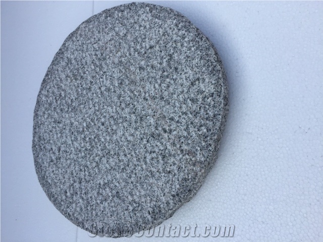 Binh Dinh Black Circle Granite Slabs Stone, Pavers