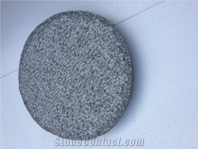 Binh Dinh Black Circle Granite Slabs Stone, Pavers