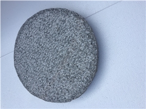 Binh Dinh Black Circle Granite Slabs Stone, Pavers