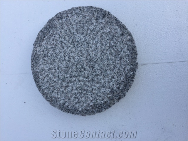 Binh Dinh Black Circle Granite Slabs Stone, Pavers