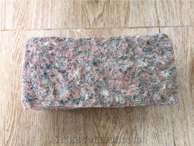 Binh Dinh Red Granite Cubes Stone