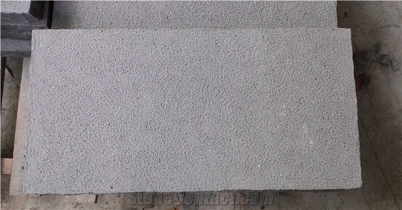 Black Basalt Bush Hammered Tiles