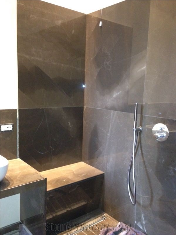 Gris Pulpis Marble Bathroom Design Project