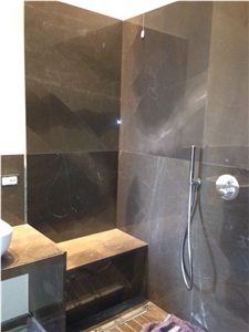 Gris Pulpis Marble Bathroom Design Project