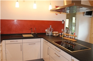 Brushed Nero Assoluto Kitchen Worktop