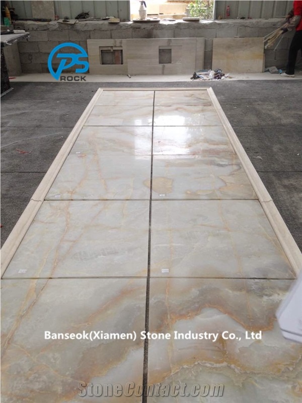 Beige Marble Tv Set Wall Tiles, Beige Marble Wall