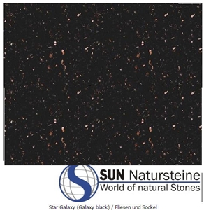 Star Galaxy Granite (Galaxy Black) Tiles & Slabs
