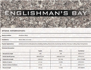 Englishmans Bay Granite Tiles & Slabs, Pink Granite Tiles & Slabs United States