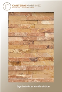 Laja Salmon 5cm Split Face Wall Cladding Panel