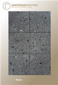 Negro Cantera Tiles, Mexico Black Cantera