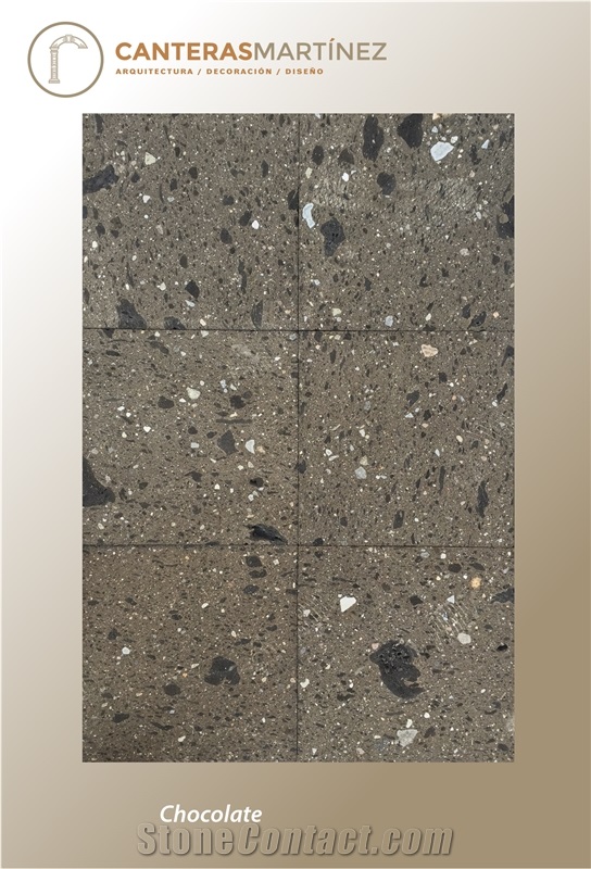 Pinon Chocolate Cantera Tiles, Mexico Brown Cantera