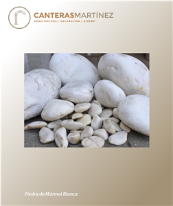 White Marble Decorative Pebble Stone