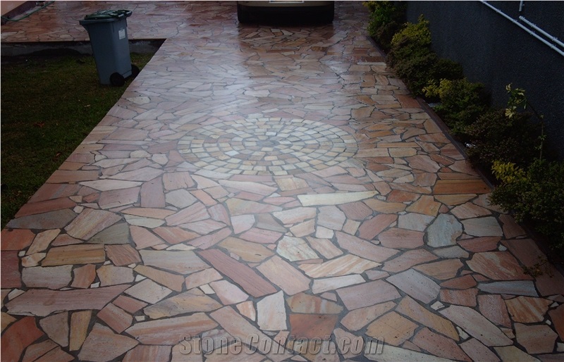 Brazilian Sao Tome Quartzite Irregular Flagstones