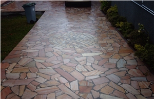 Brazilian Sao Tome Quartzite Irregular Flagstones