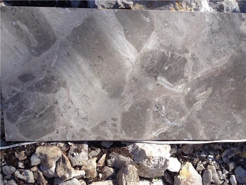 Silver Caramella Marble Blocks, Anatolian Silver Marble, Grey Marble Blocks Turkey