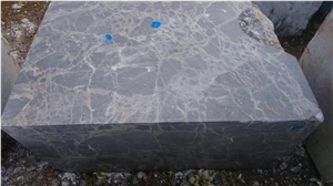 Silver Caramella Marble Blocks, Anatolian Silver Marble, Grey Marble Blocks Turkey