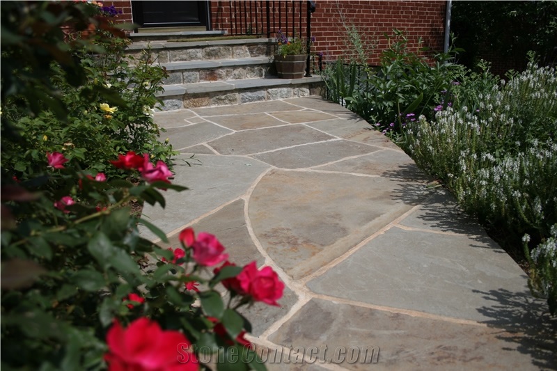 Blue River Irregular Flagstone, Pennsylvania Blue Stone Flagstone United States