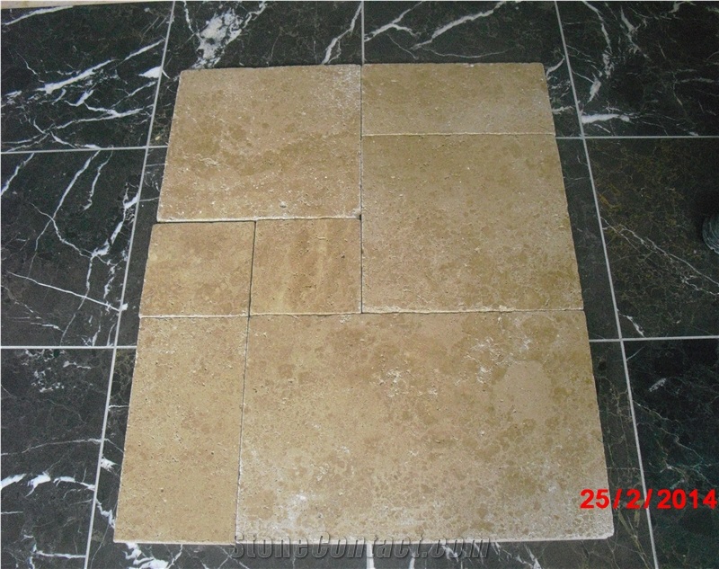 Noah Travertine Slabs & Tiles, Turkey Beige Travertine