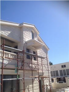 Avorio Unito Limestone Facade, Building Ornaments, Beige Limestone Walling Tiles