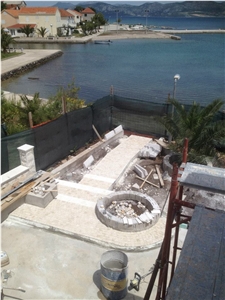 Fior Di Crema Limestone Pavements, Cobble Stones, Beige Limestone Cube Stone & Pavers Croatia