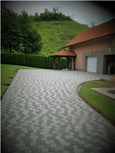 Grey Granite Cubic Road Pavement, Grey Granite Cube Stone & Pavers China