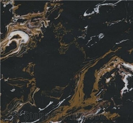 Portoro Artificial Marble Tile & Slab