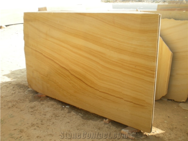 Rainbow & Teak Type, Yellow Sandstone Slabs