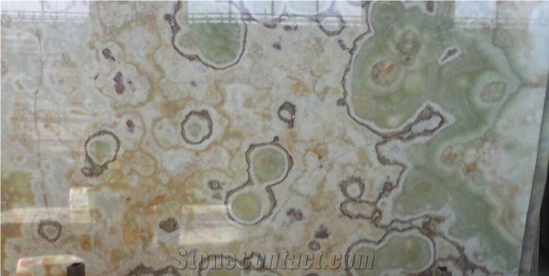 Light Green Onyx Tiles & Slabs Iran