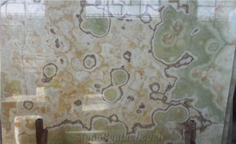 Light Green Onyx Tiles & Slabs Iran