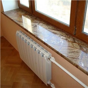 Rain Forest Brown Marble Window Sills