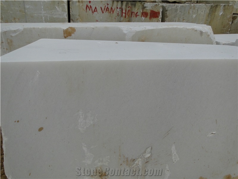 Pure White Marble Blocks Viet Nam