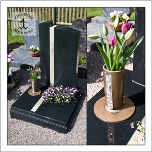 Regal Black Granite Headstone India
