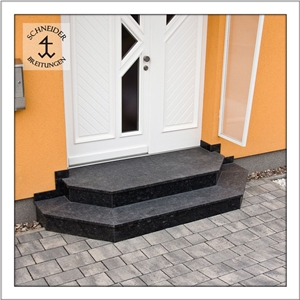 Steel Grey Granite Deck Steps, Stairs