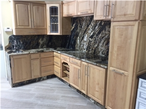 Atacama Black Granite Kitchen Countertop