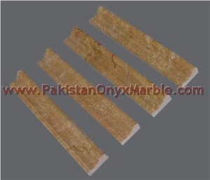 A Grade Fairy Gold Marble Chair Rail Molding