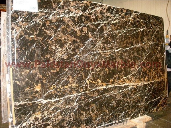Exporter Of Black and Gold (Michaelangelo) Marble Slabs