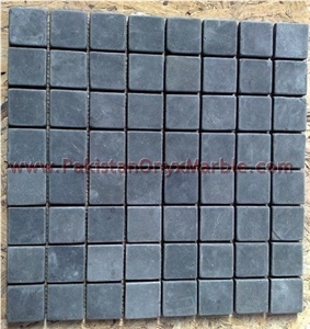 Jet Black Marble Mosaic Tiles