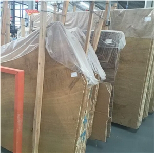 Wood Grain Yellow Marble Slabs & Tiles in Stock Usd 16