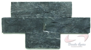 Alanya Medi Black Marble Split Face Wall Cladding Panels