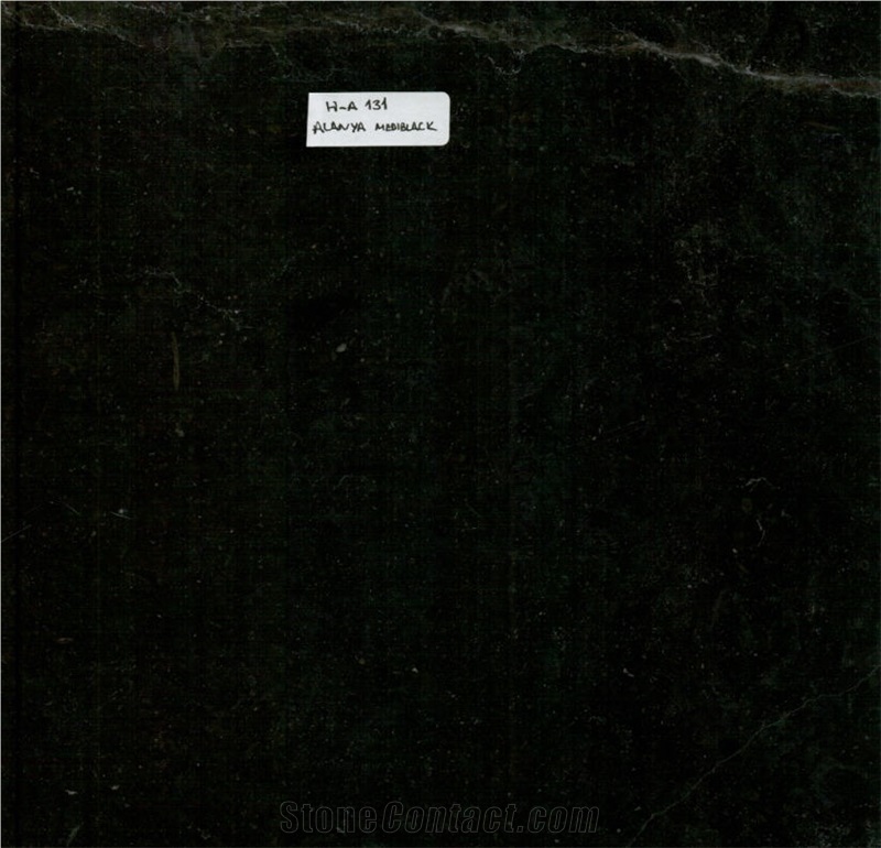 Alanya Mediblack Marble Slabs & Tiles, Medi Black Marble