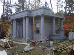China Grey Granite Family Mausoleum, Cremation Columbarium, Cemetery Mausoleum Crypts, Mausoleum Design, G603 Grey Granite Cremation Columbarium China Grey Granite Family Mausoleum, Cremation Columbarium, Cemetery Mausoleum Crypts, Mausoleum Design, G603 Grey Granite Cremation Columbarium